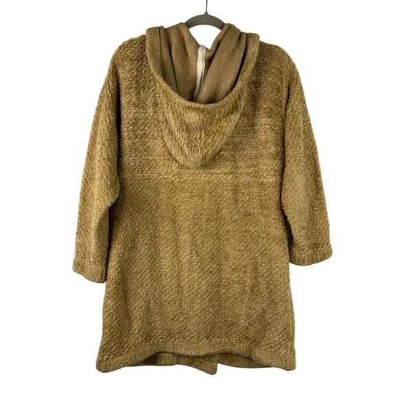 Free People Women's XS Oversized Hooded Sweater Jacket Long Coat Cardigan - Picture 3 of 16